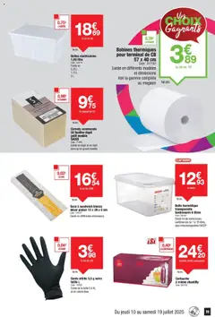  | Page: 19 | Produits: Carnets, Crème chantilly, Sac, Cartouche