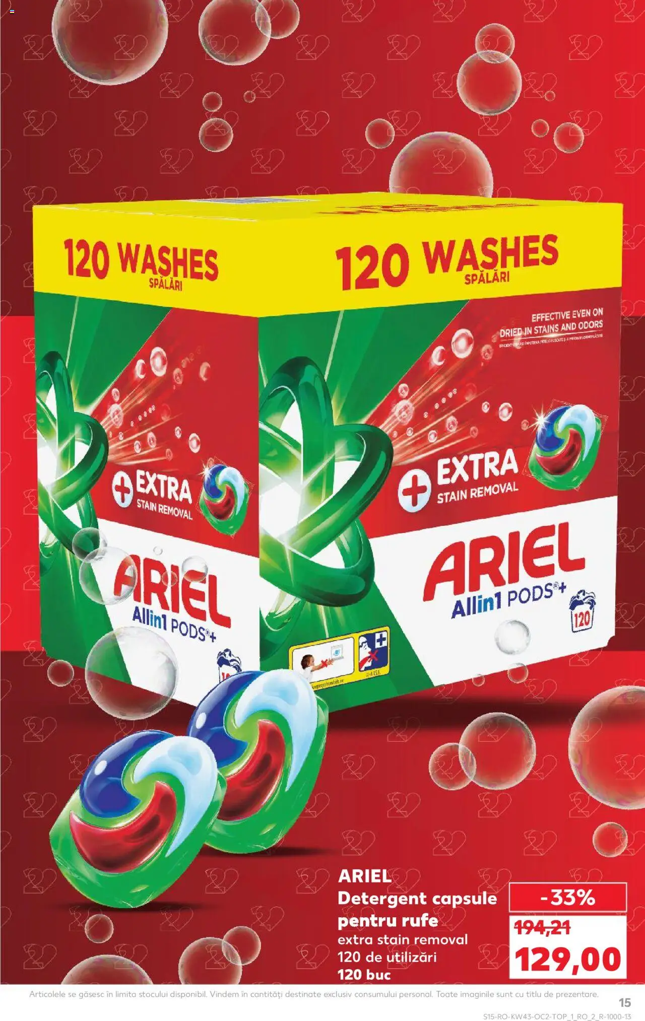 Noul catalog Kaufland – valabil de la 22.10.2025 | Pagină: 15 | Produse: Detergent