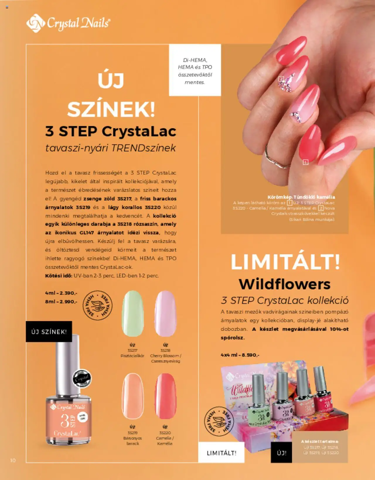 Crystal Nails akciós ujság - amely érvényes a következő dátumtól: 01.03.2025 | Oldal: 10 | Termékek: Kamelia