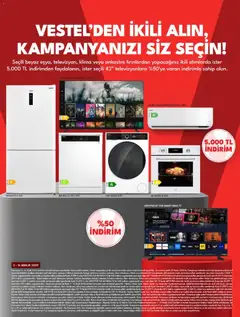 01.12.2025 tarihinden itibaren geçerli olan Vestel kataloğu önizlemesi | Sayfa: 5 | Ürünler: Pil, TV, Klima
