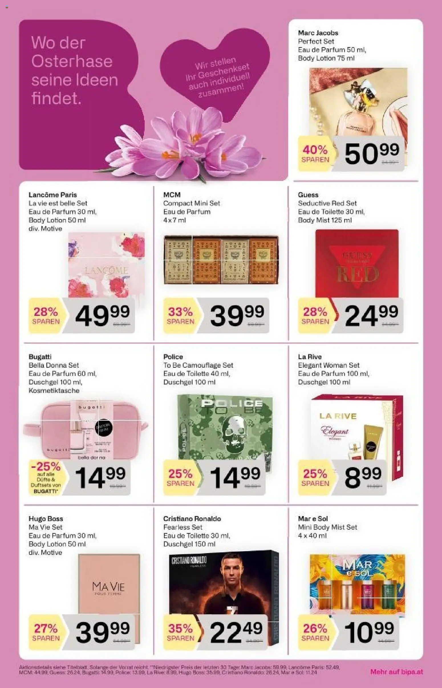Bipa Flugblatt gültig ab 19.03.2026 | Seite: 4 | Produkte: Toilette, Parfüm, Eau de Toilette, Duschgel