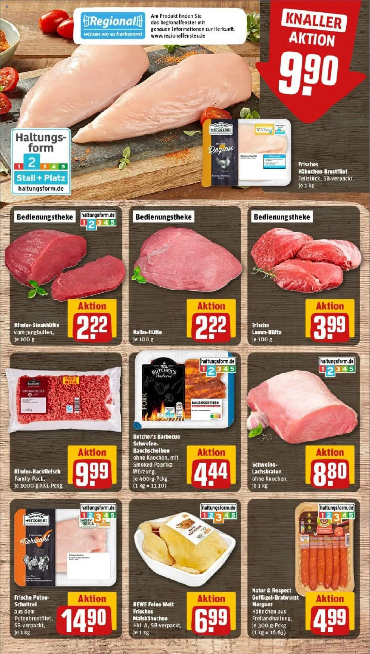 Rewe prospekt Bad Sooden-Allendorf	 - gültig ab dem 20.07.2025 | Seite: 8 | Produkte: Hahnchen, Schnitzel, Paprika, Steak