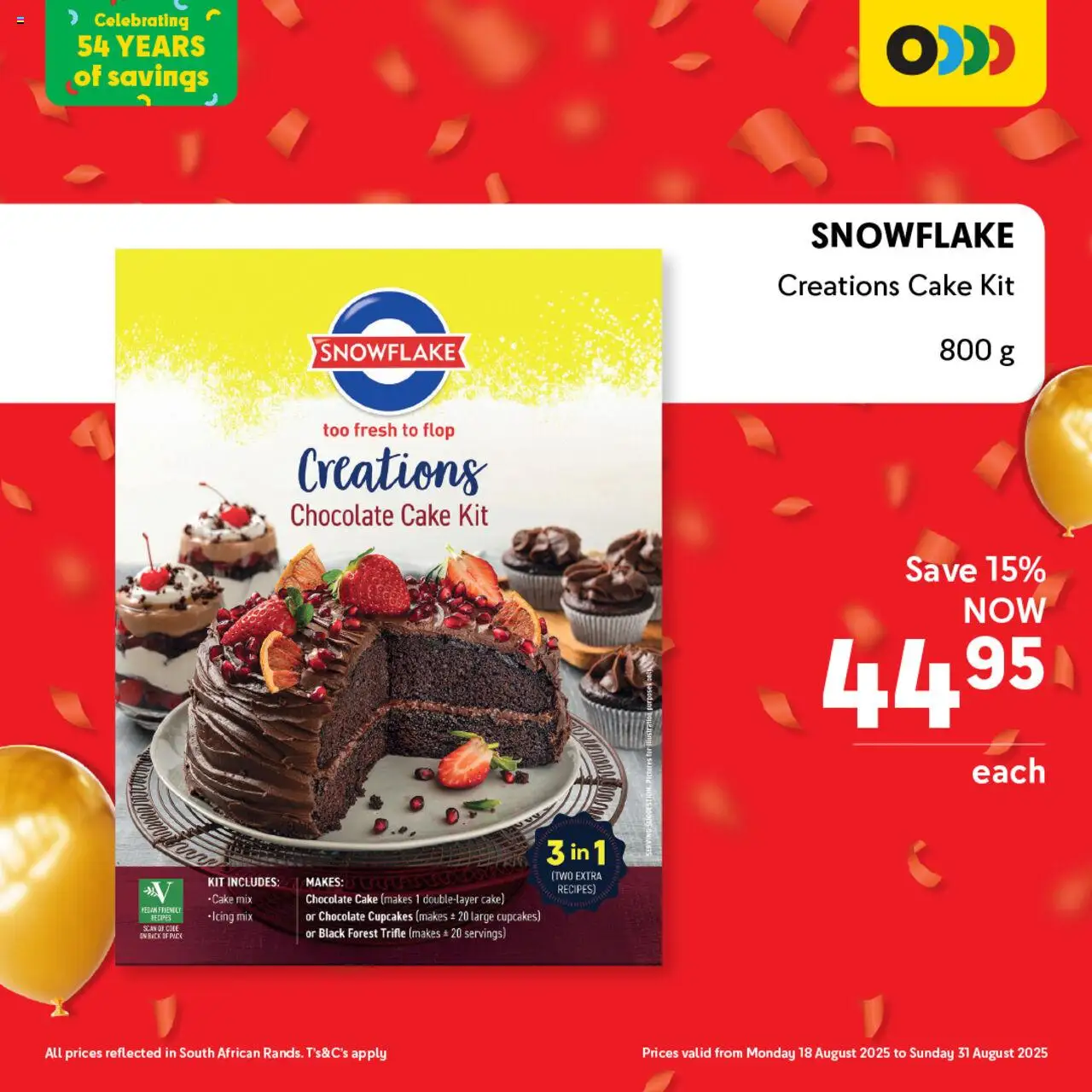 Makro Birthday Deals Baking │ valid from 18.08.2025 | Page: 4 | Products: Cake, Chocolate