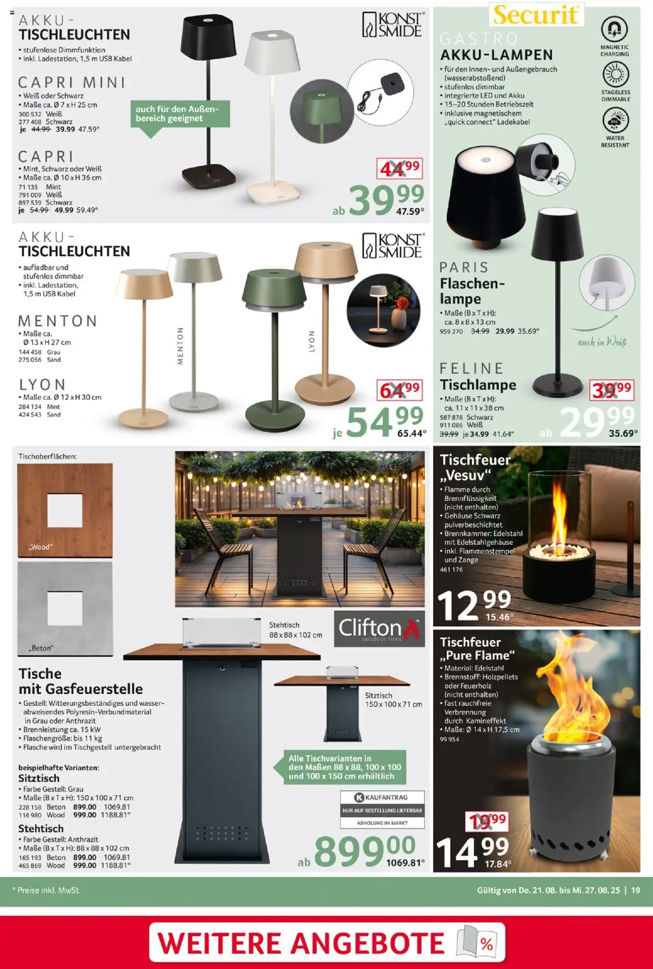 Selgros  Non Food - gültig ab dem 21.08.2025 | Seite: 19 | Produkte: Kabel, Lampe, Wasser, Ladekabel