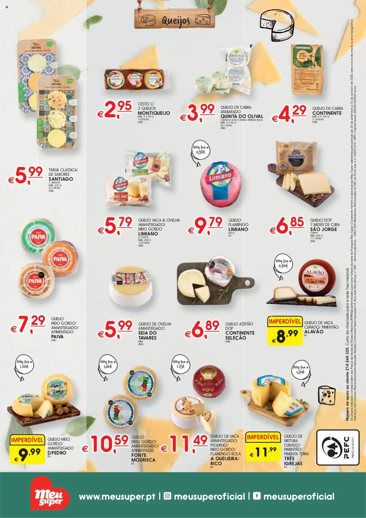Meu Super folheto │ válido de 25.09.2025 | Página: 8 | Produtos: Tábua, Pimenta, Pimentão, Queijo