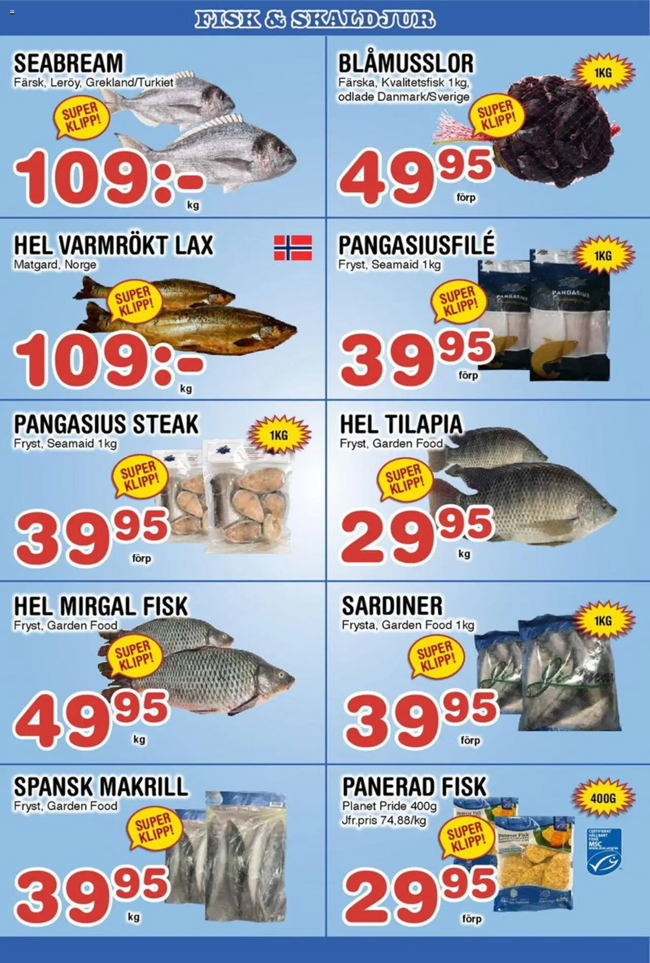 Nya Pulsen reklamblad aktuell från 18.08.2025 | Sida: 11 | Produkter: Lax