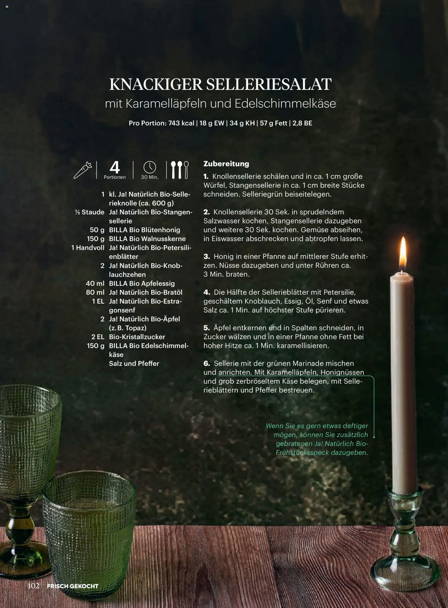 Billa  Frisch Gekocht gültig ab 01.01.2026 | Seite: 98 | Produkte: Nüsse, Salz, Pfeffer, Käse