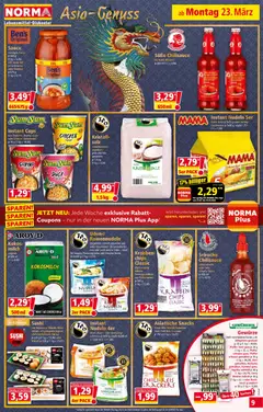 Norma Flugblatt ab 23.03.2026 gültig | Seite: 9 | Produkte: Gewürze, Pfeffer, Папионка, Nudeln