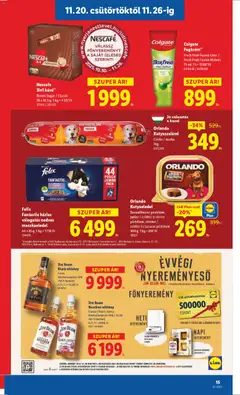 Orlando Kutyaeledel, Baromfihúsos pástétom, junior / csirkés és rizses pástétom, szenior / csirkés és lazacos pástétom 300 g - amely érvényes a következő dátumtól: 20.11.2025 | Oldal: 15