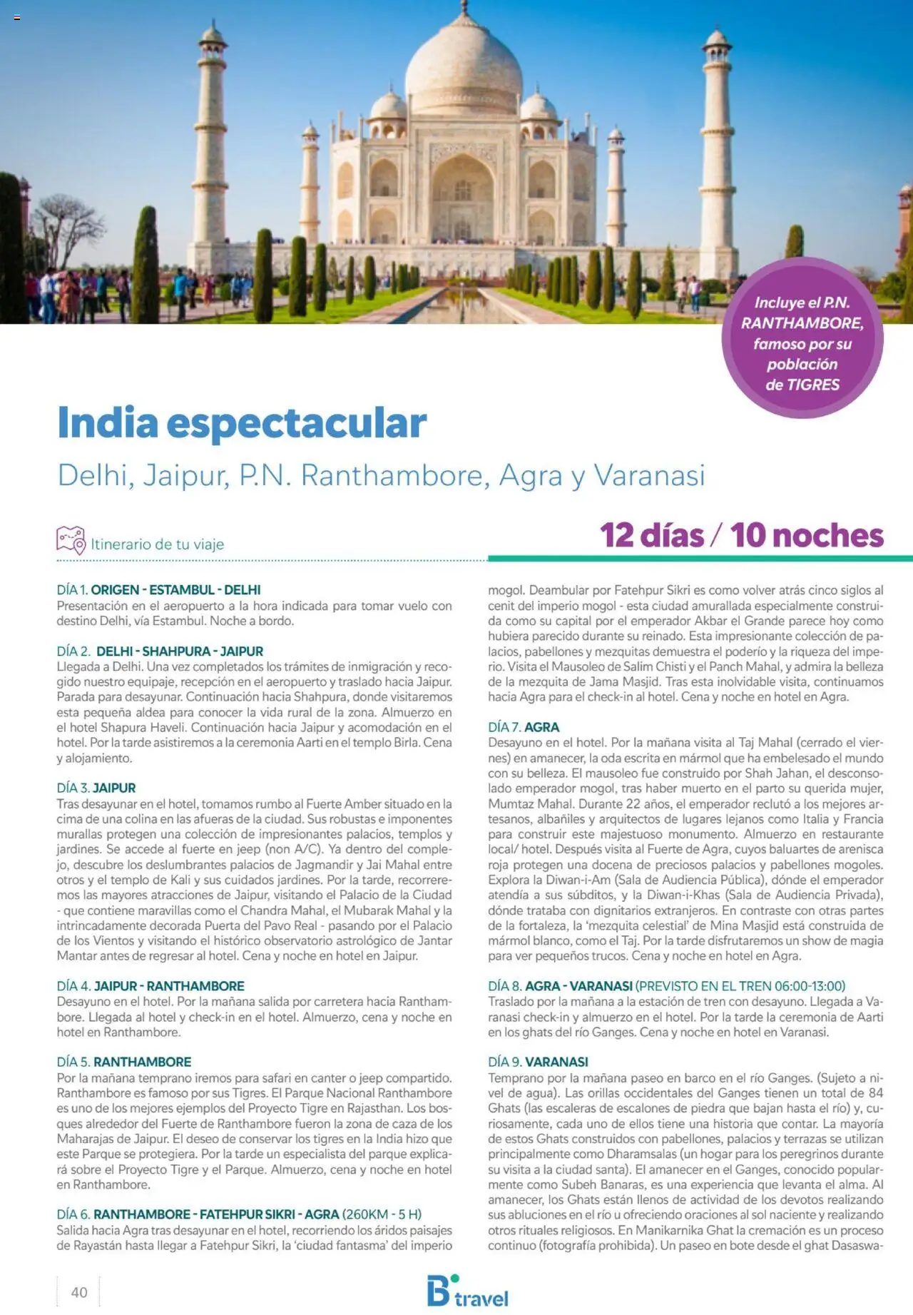B the travel brand Viajeros Expertos Internacional  │ válido desde el 27.02.2025 | Página: 40