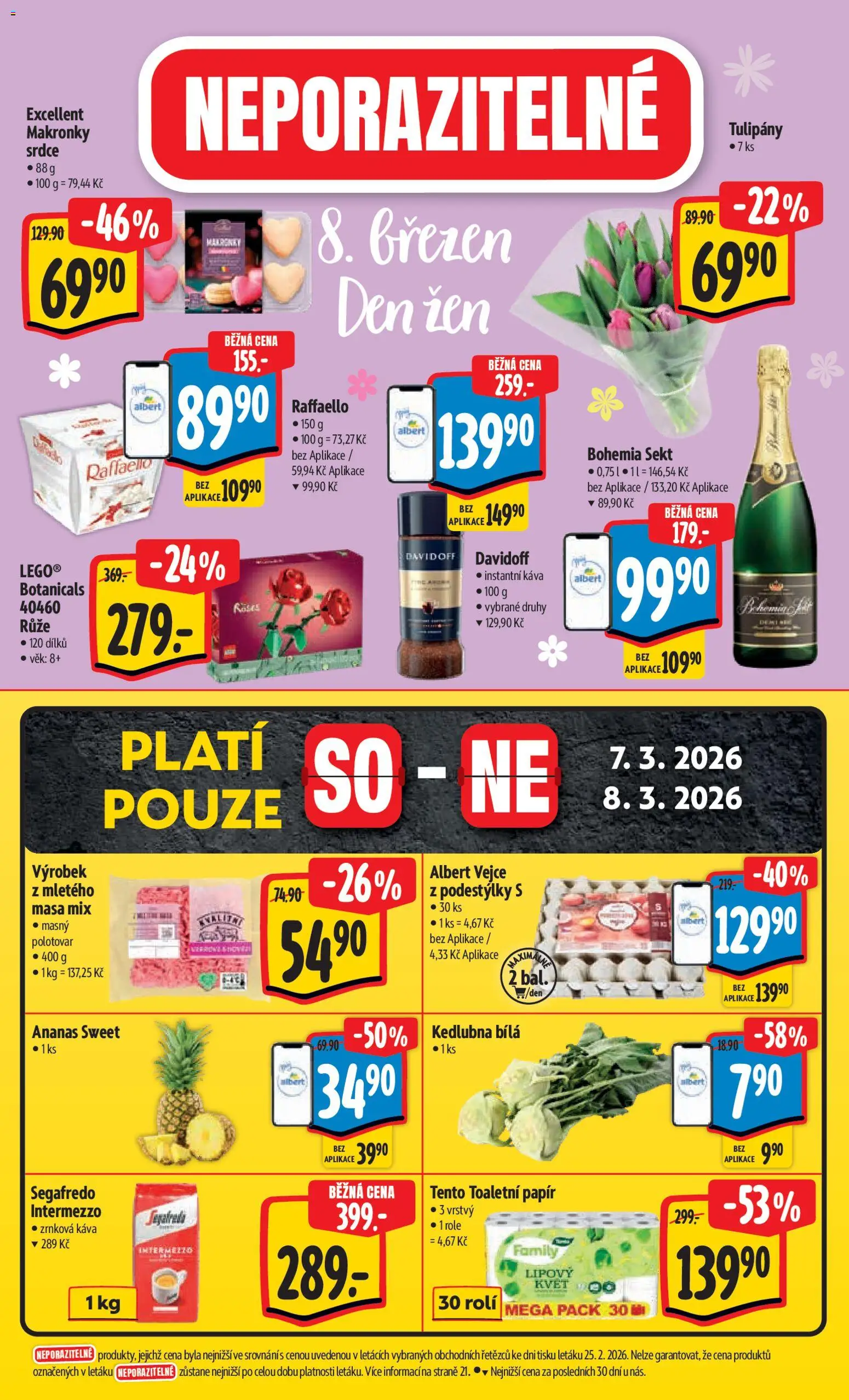 Albert leták - Hypermarket od 04.03.2026 | Strana: 8 | Produkty: Vejce, Toaletní papír, Sekt, Kedlubna