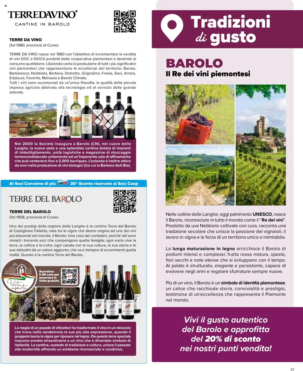 Volantino Ipercoop del 02.10.2025 | Pagina: 37 | Prodotti: Calice, Frutta, Vino, Terra