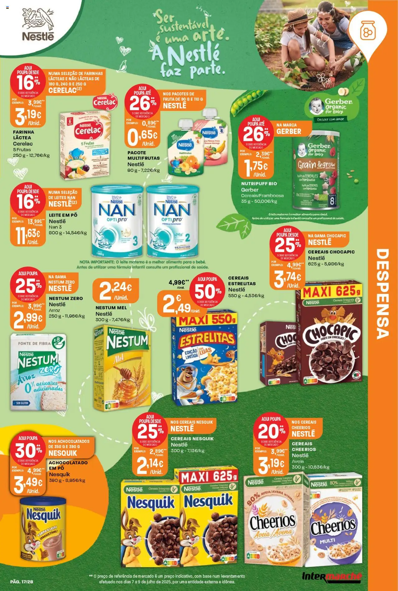Intermarché folheto │ válido de 14.08.2025 | Página: 17 | Produtos: Pó, Base, Leite, Nestlé