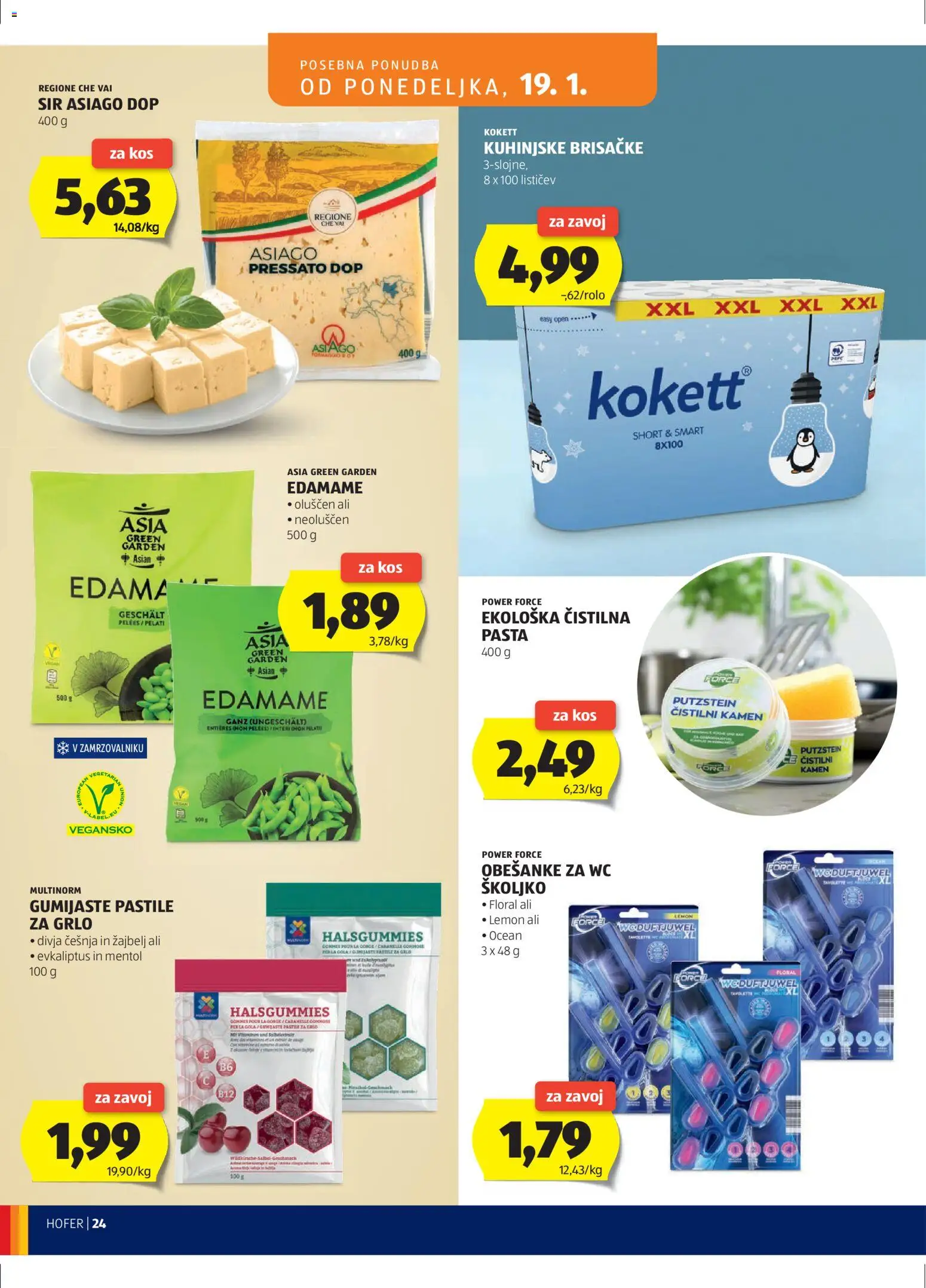 Hofer SI katalog | vrijedi od 14.01.2026 | Stranica: 24 | Proizvodi: Sir, Pasta