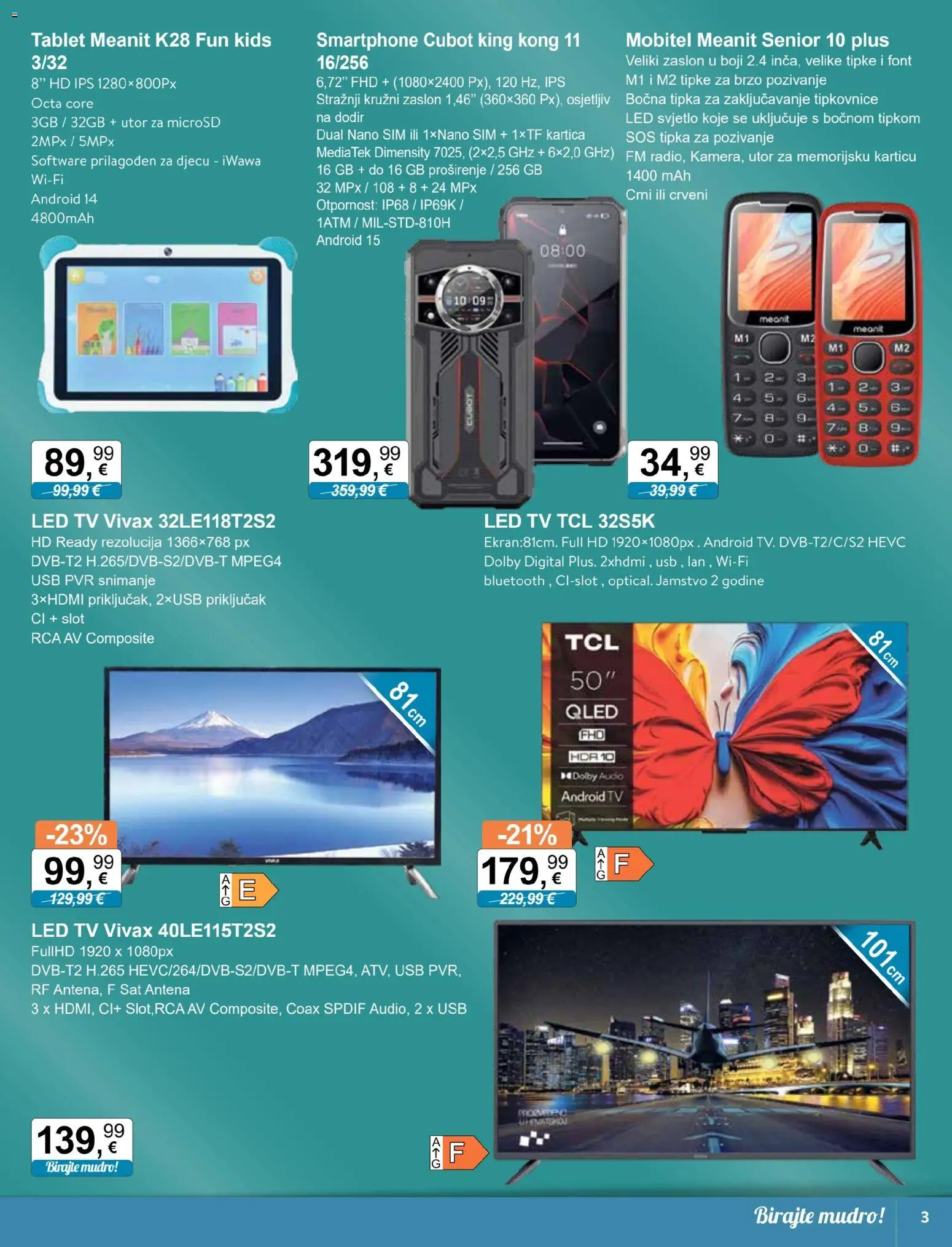 KTC katalog | vrijedi od 07.01.2026 | Stranica: 3 | Proizvodi: Tablet, Smartphone, Sat, Audio