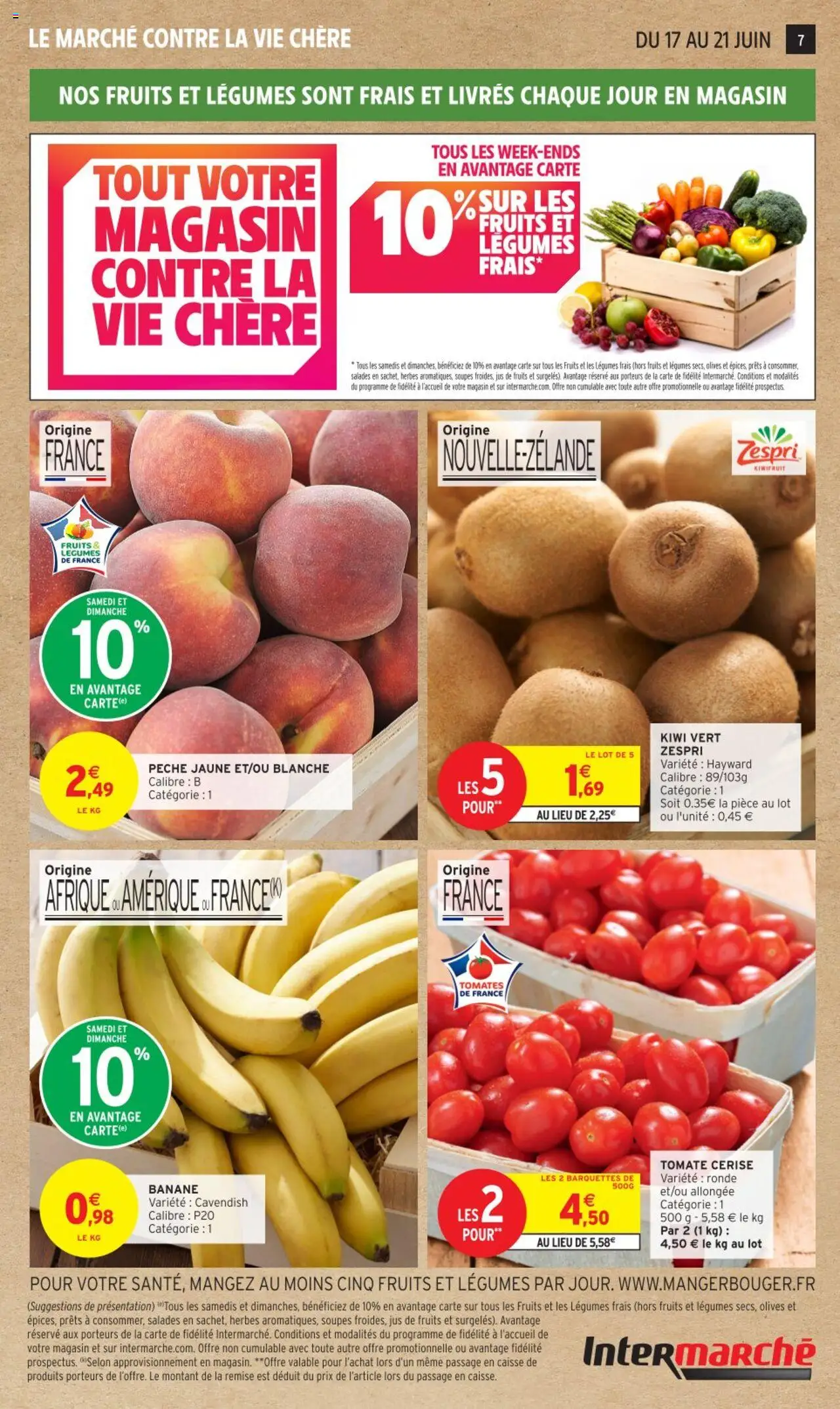  | Page: 7 | Produits: Kiwi vert, Tomate cerise, Jus, Kiwi