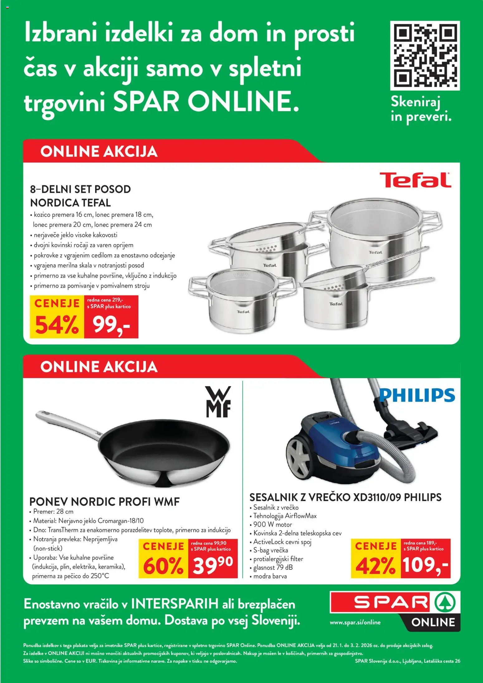 Novi Spar katalog ponudbe – veljaven od 21.01.2026 | Stran: 1 | Izdelki: Prevleka, Barva, Sesalnik