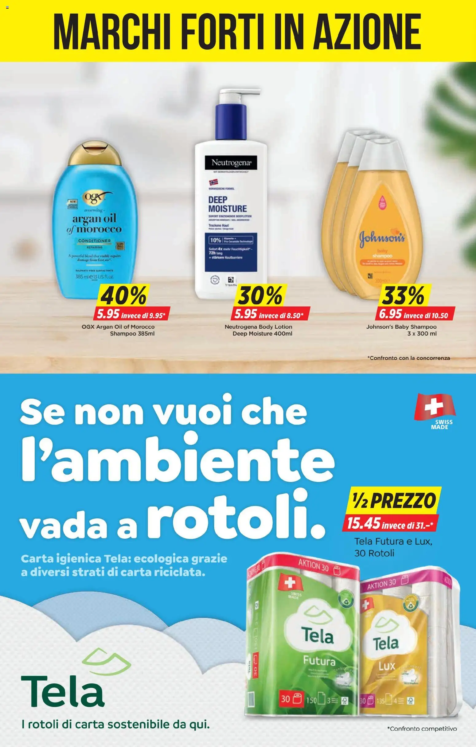 Denner aktionen IT – gültig ab 19.03.2026 | Seite: 18 | Produkte: Shampoo, Conditioner, Body Lotion