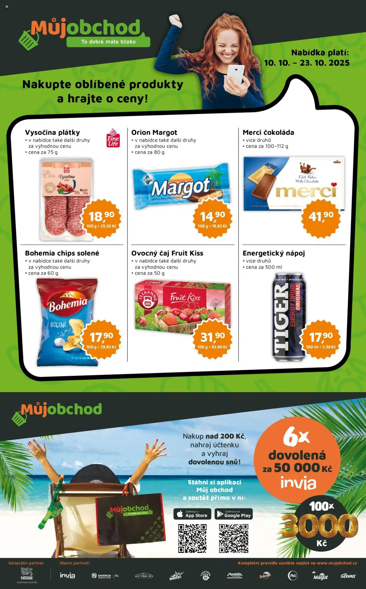 Můj obchod leták - Brand od 10.10.2025 | Strana: 1 | Produkty: Čaj, Gervais, Vysočina, Milk chocolate