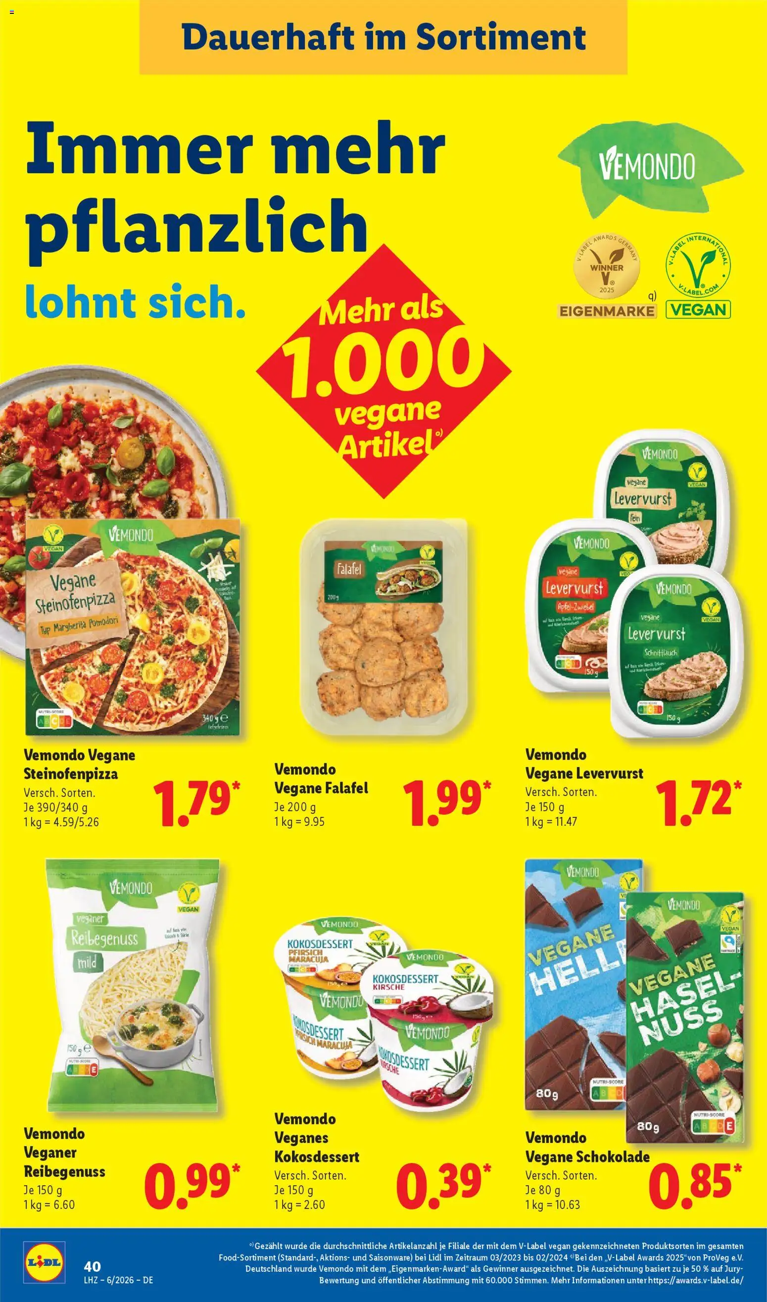 Lidl Prospekt Holzminden – gültig ab 02.02.2026 | Seite: 58 | Produkte: Schokolade, Pfirsich