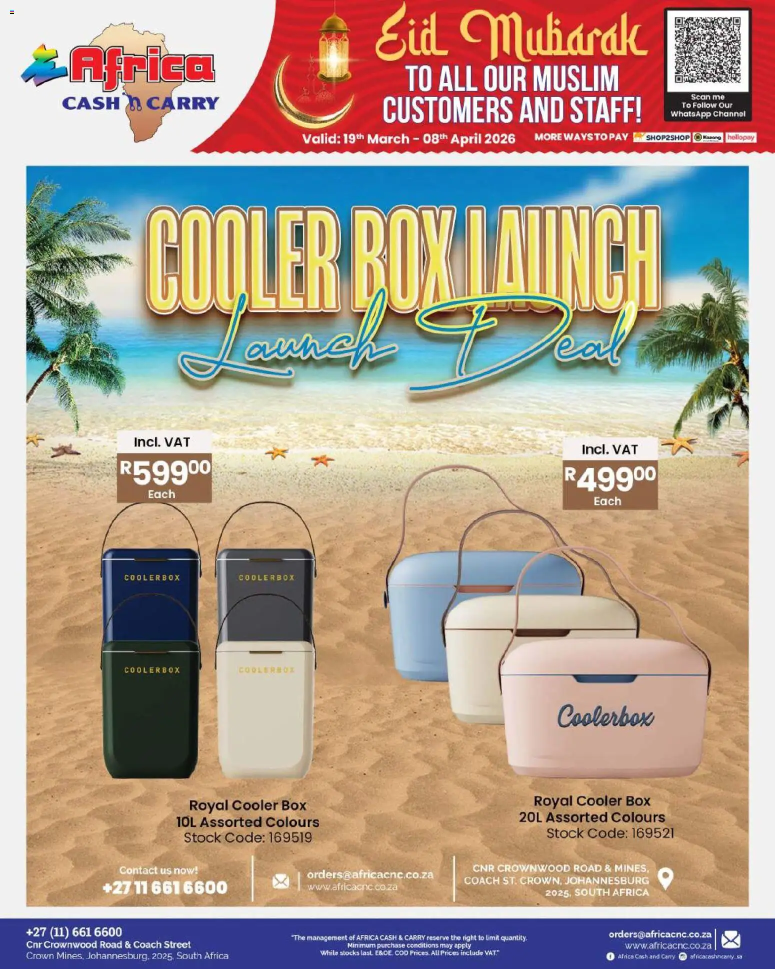 New Africa Cash & Carry catalogue – valid from 19.03.2026 | Page: 94 | Products: Box, Cooler, Stock