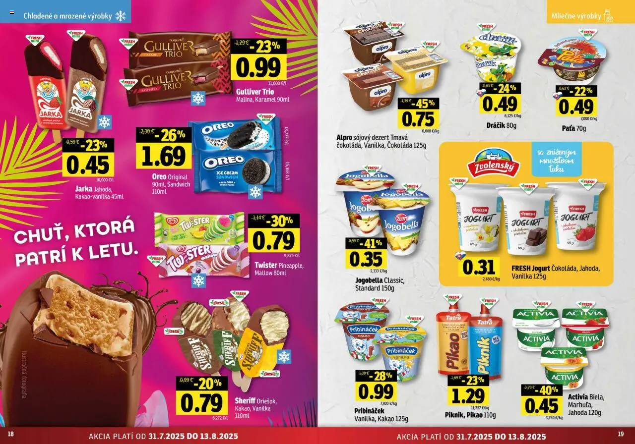 Fresh Stredné a západné Slovensko │ platný od 31.07.2025 | Strana: 10 | Produkty: Jogurt, Čokoláda, Alpro, Kakao