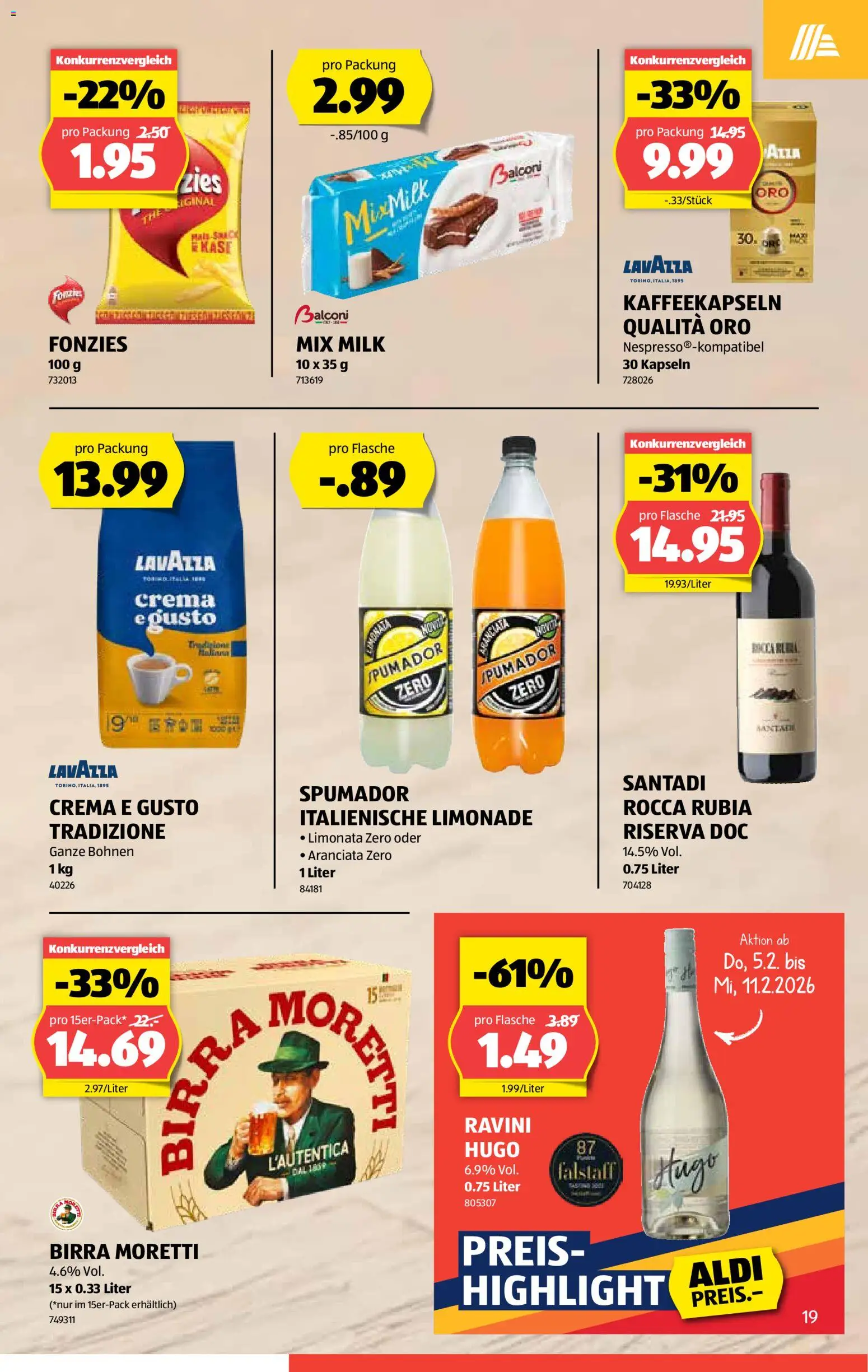 Aldi Aktionen – gültig ab 05.02.2026 | Seite: 20 | Produkte: Limonade, Käse