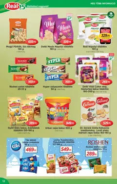 Reál Akciós újság - amely érvényes a következő dátumtól: 04.02.2026 | Oldal: 12 | Termékek: Háztartási keksz, Csokoládé, Nápolyi, Cukor