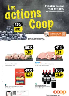 Coop - Les actions de la semaine ab 13.11.2025 gültig