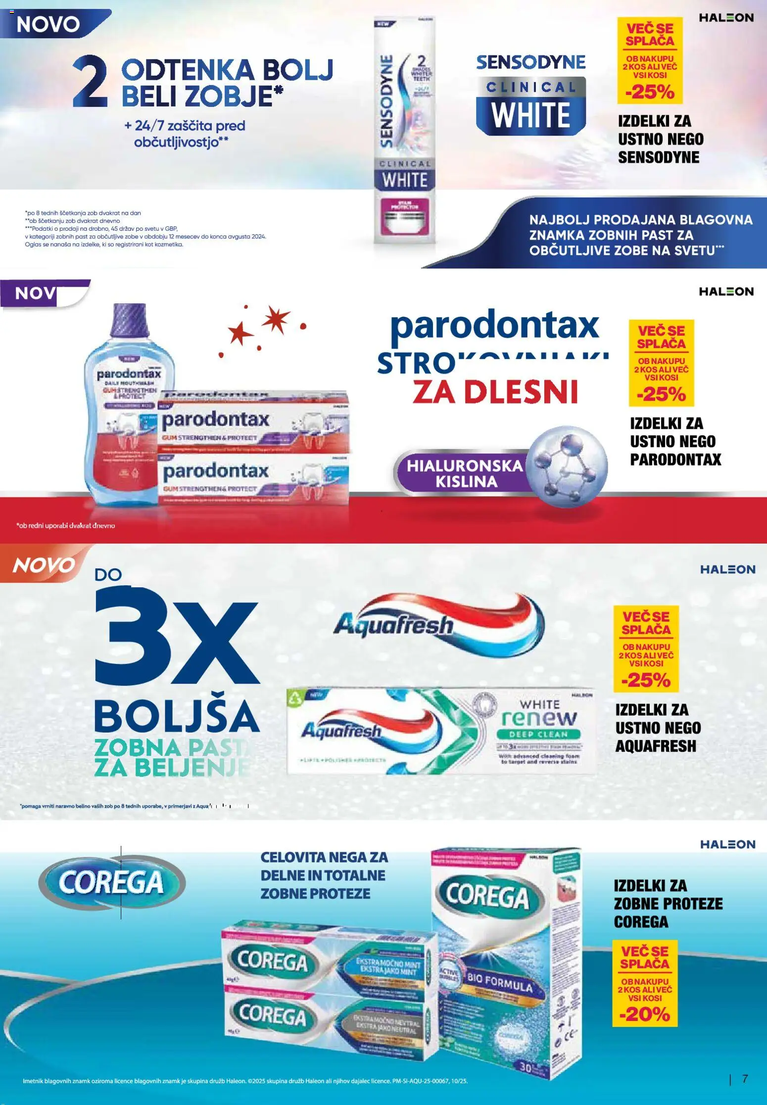 Novi Mercator katalog ponudbe – veljaven od 12.11.2025 | Stran: 7 | Izdelki: Kos, Zobna pasta