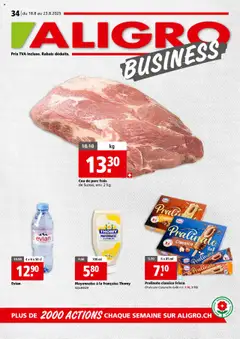 Vorschau von dem Prospekt - Aligro Aktionen Business Chavannes, Matran, Genève, Sion ab 18.08.2025