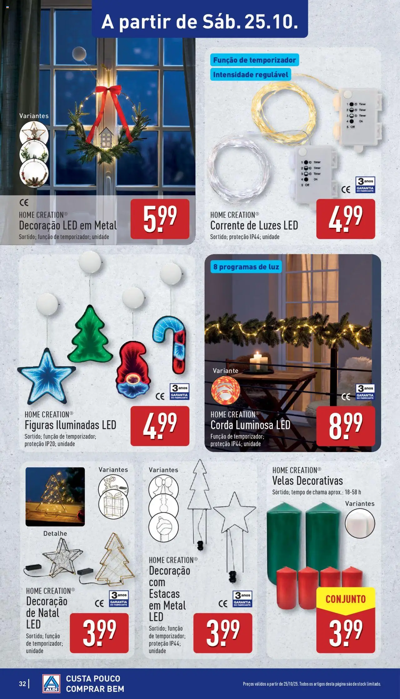 Aldi folheto │ válido de 20.10.2025 | Página: 32 | Produtos: Corda, Velas