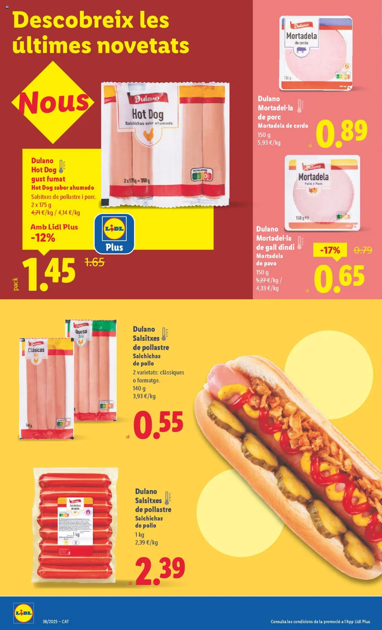 Lidl folleto │ válido desde el 15.09.2025 | Página: 8 | Productos: Queso, Cerdo, Mortadela
