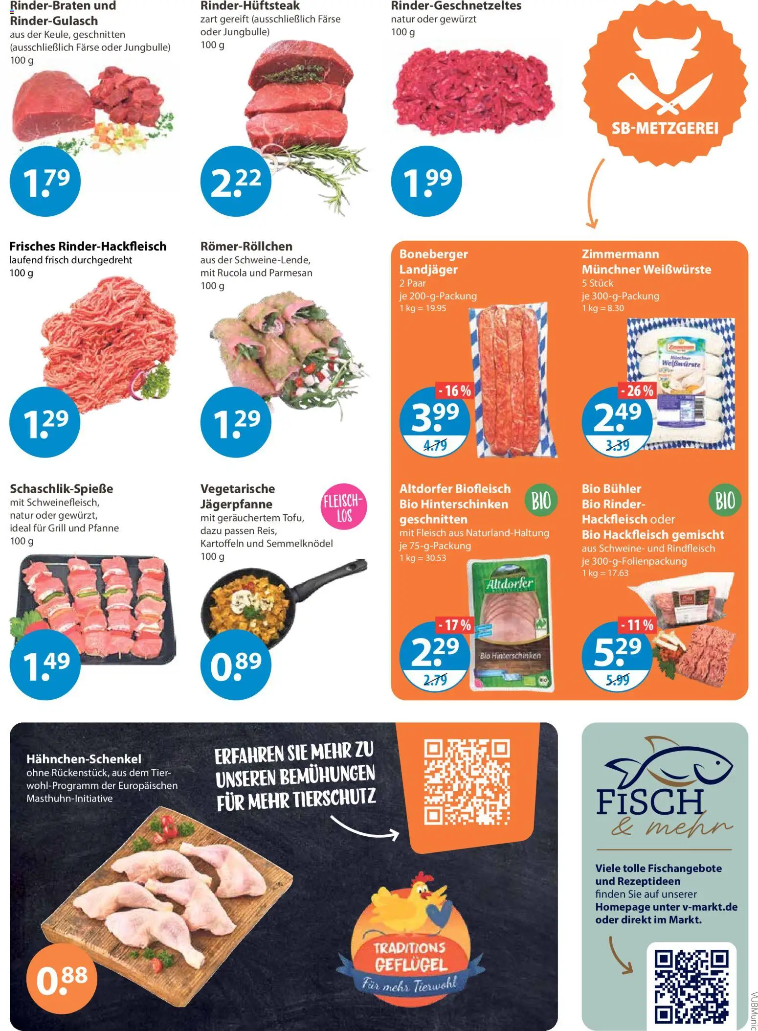 V-Markt - München – gültig ab 29.01.2026 | Seite: 3 | Produkte: Hahnchenschenkel, Rucola, Fisch, Fleisch
