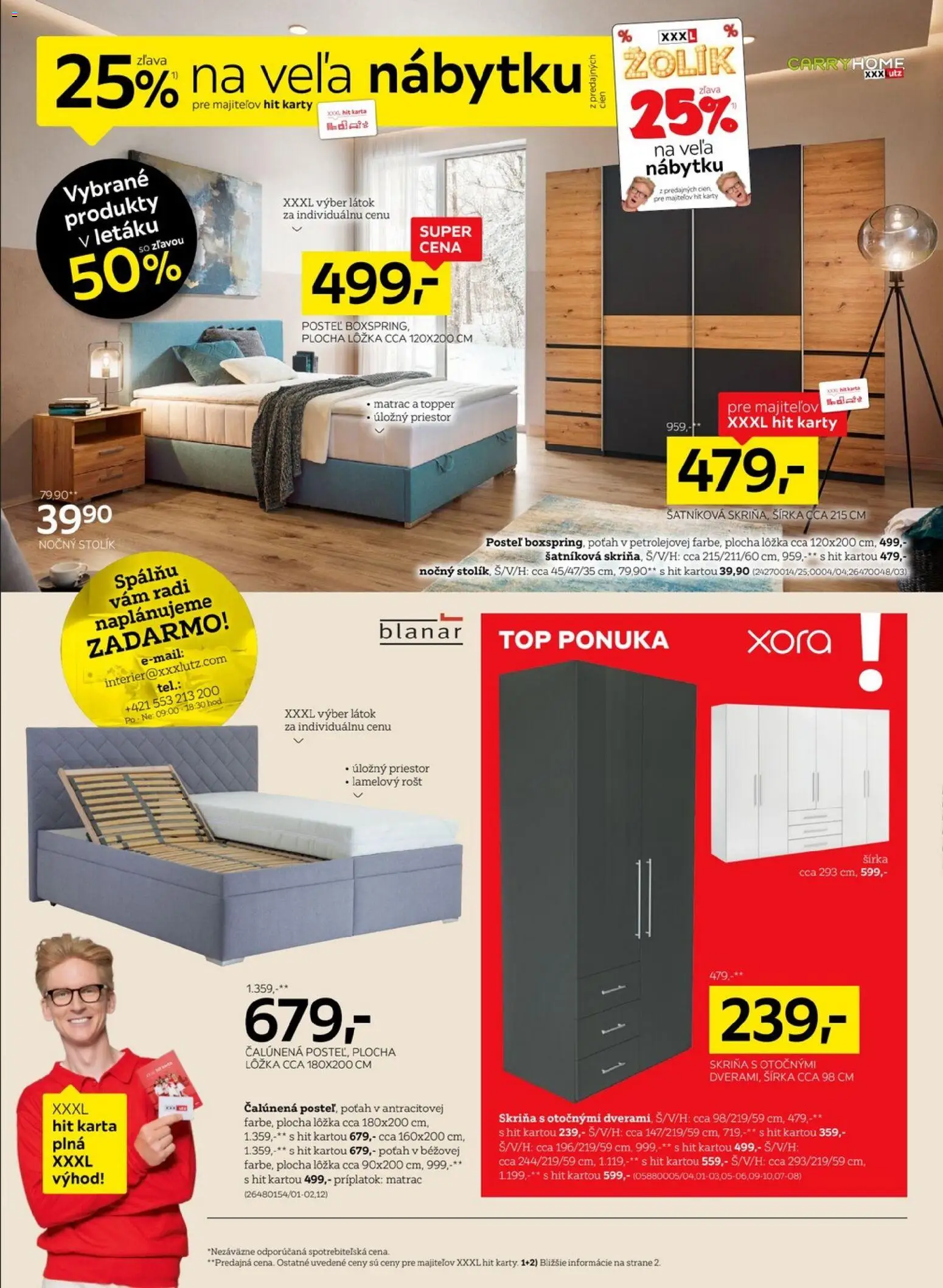 Nové XXXLutz akcie – leták je platný od 27.12.2025 | Strana: 7 | Produkty: Matrac, Posteľ, Skriňa, Nočný stolík