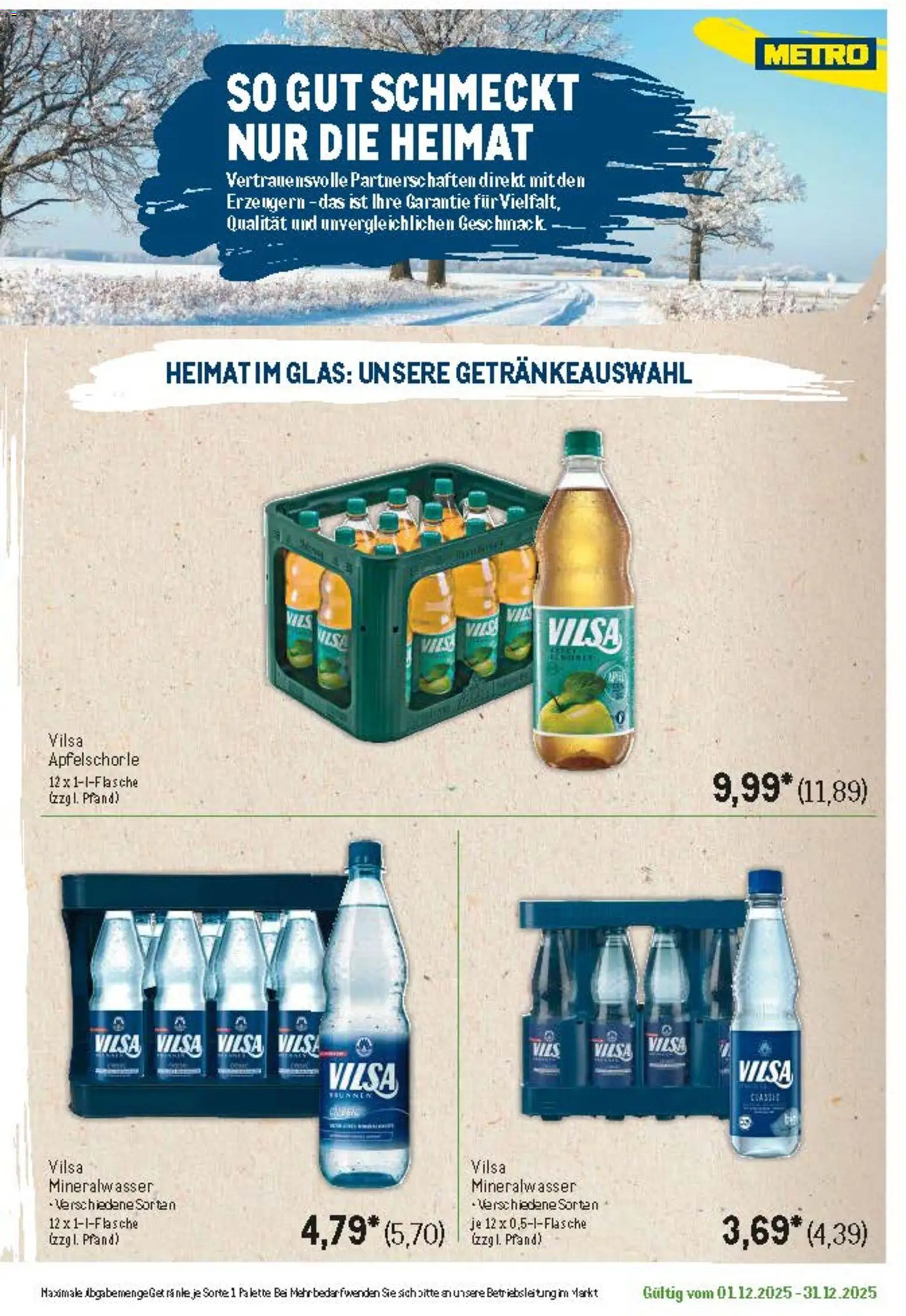 Metro Regionaler Flyer – gültig ab 01.12.2025 | Seite: 7 | Produkte: Mineralwasser
