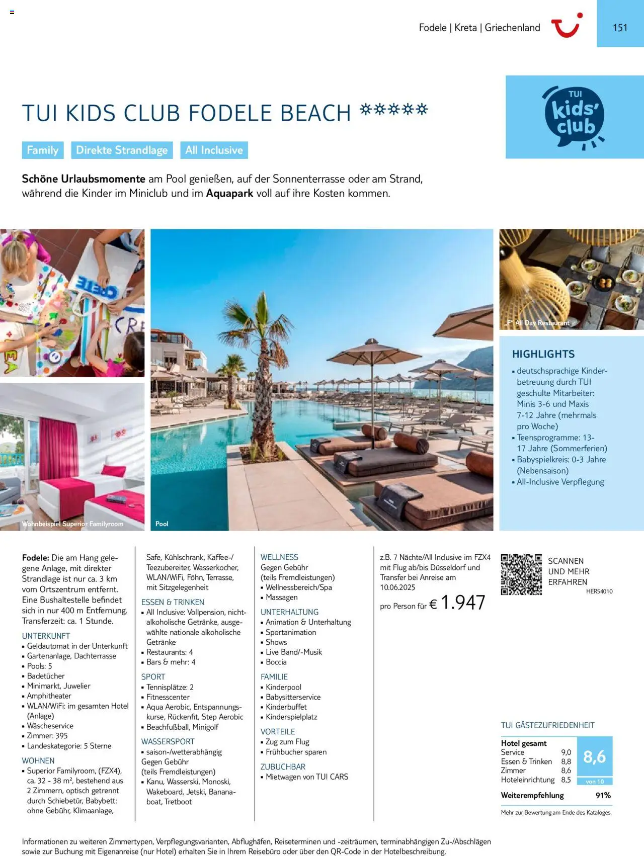 Aida - Südeuropa & Nordafrika 2025/26 – gültig ab 01.01.2025 | Seite: 151 | Produkte: Babybett