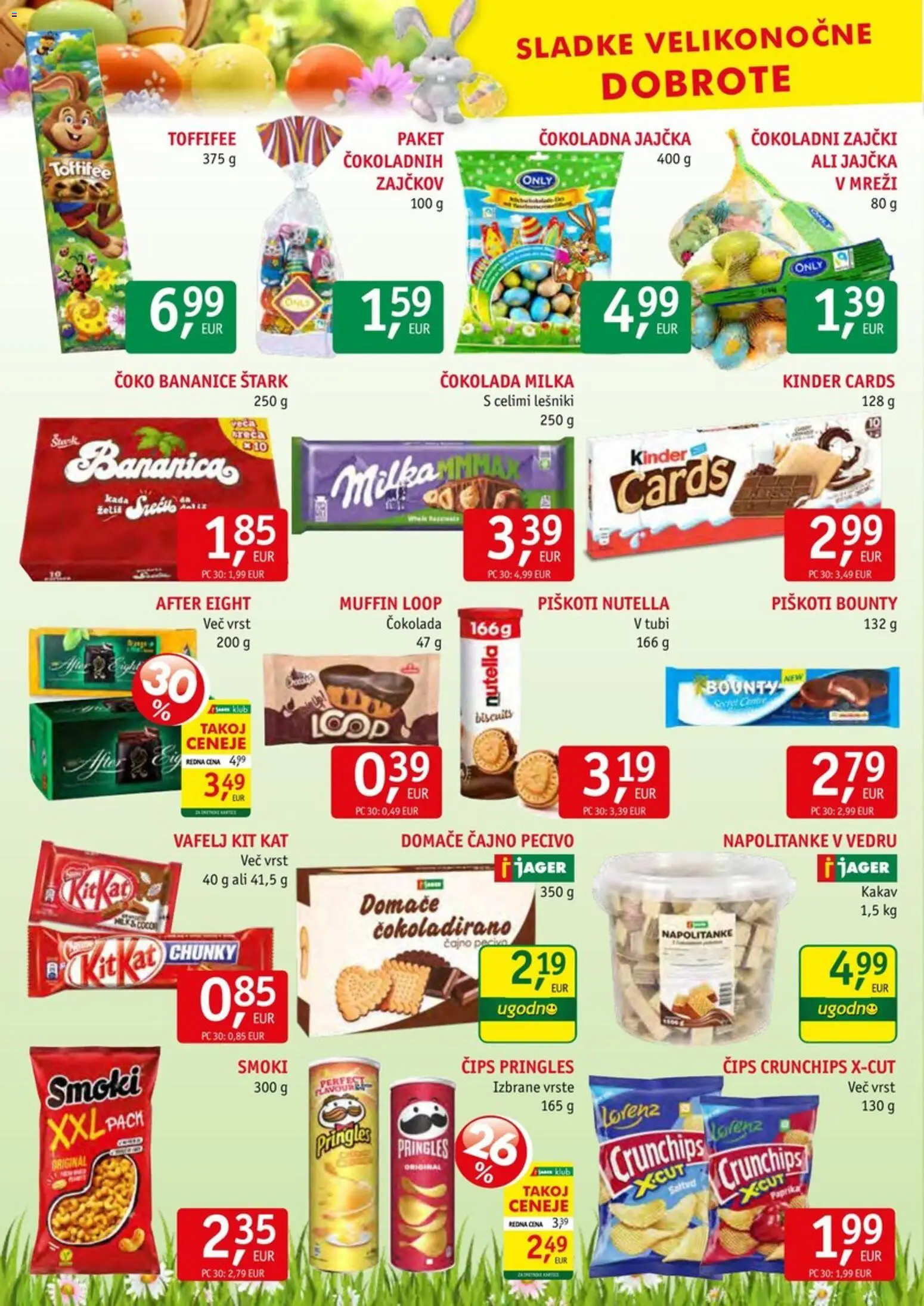 Novi Jager katalog ponudbe – veljaven od 01.04.2026 | Stran: 10 | Izdelki: Paprika, Kakav, Cips, Piskoti