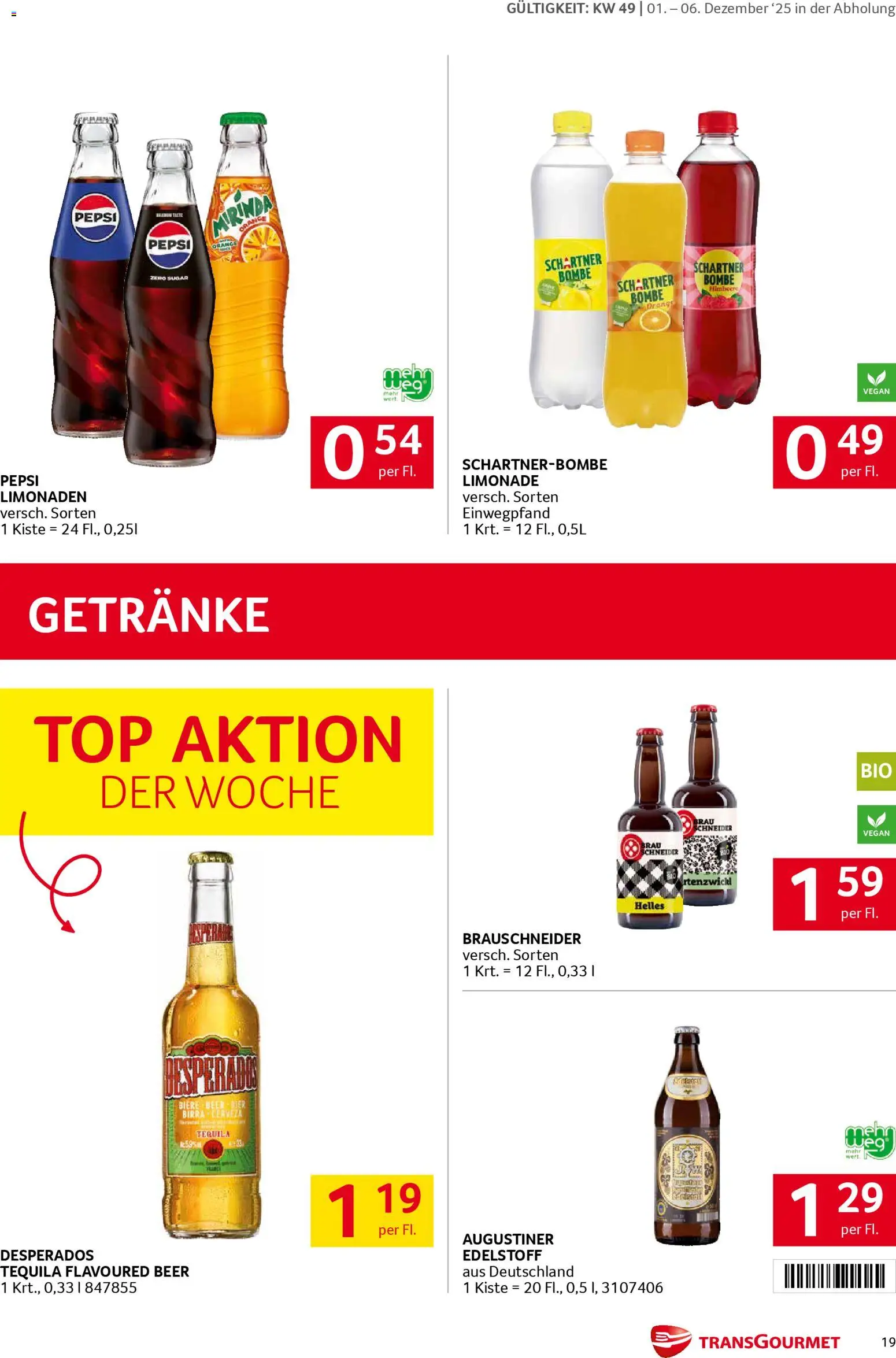 Transgourmet Flugblatt gültig ab 01.12.2025 | Seite: 19 | Produkte: Himbeere