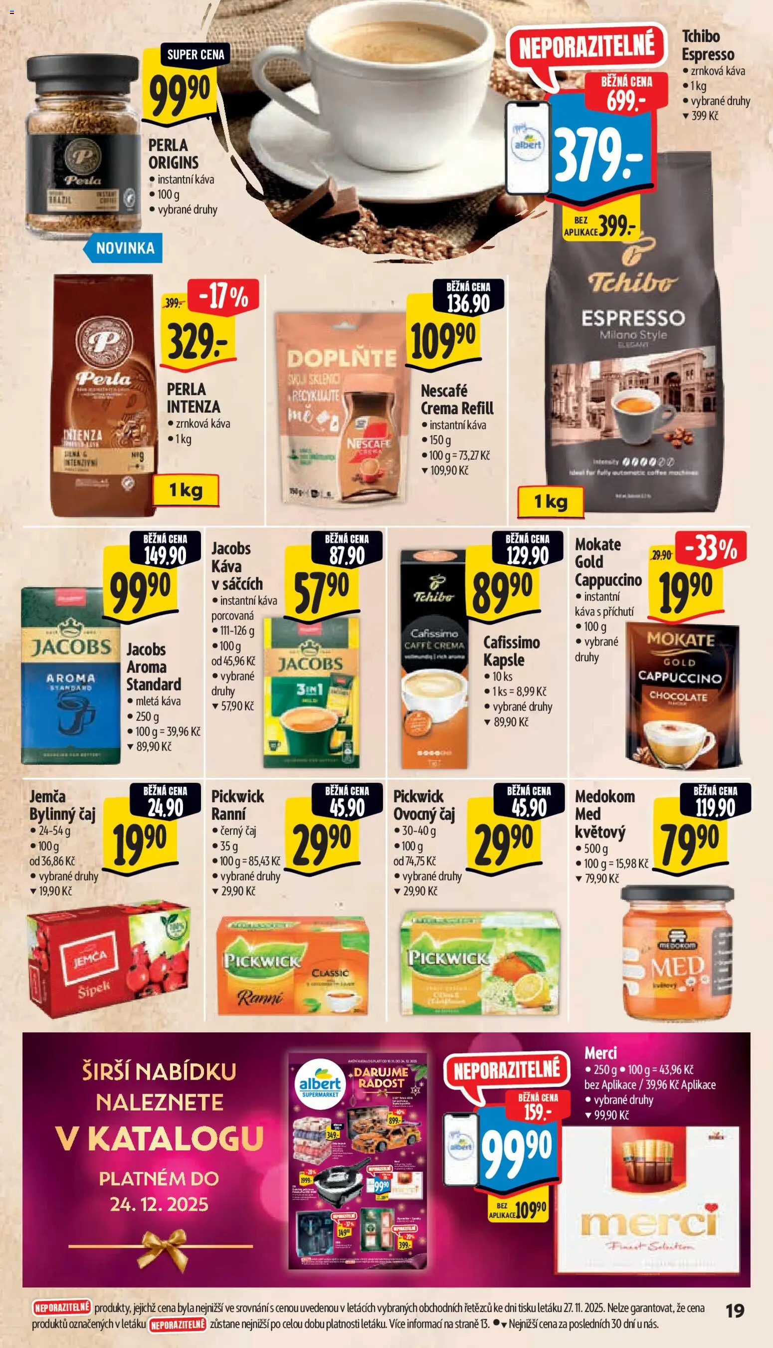Albert leták - Supermarket od 03.12.2025 | Strana: 26 | Produkty: Instantní káva, Jacobs, Cappuccino, Cafissimo