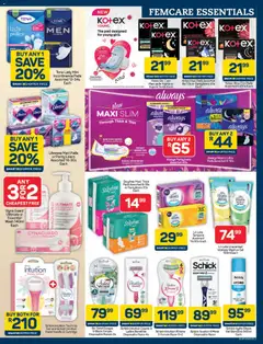 Pick n Pay specials catalogue – valid from 24.04.2026 | Page: 7 | Products: Intimate wash, Lock, Panty liners, Razors