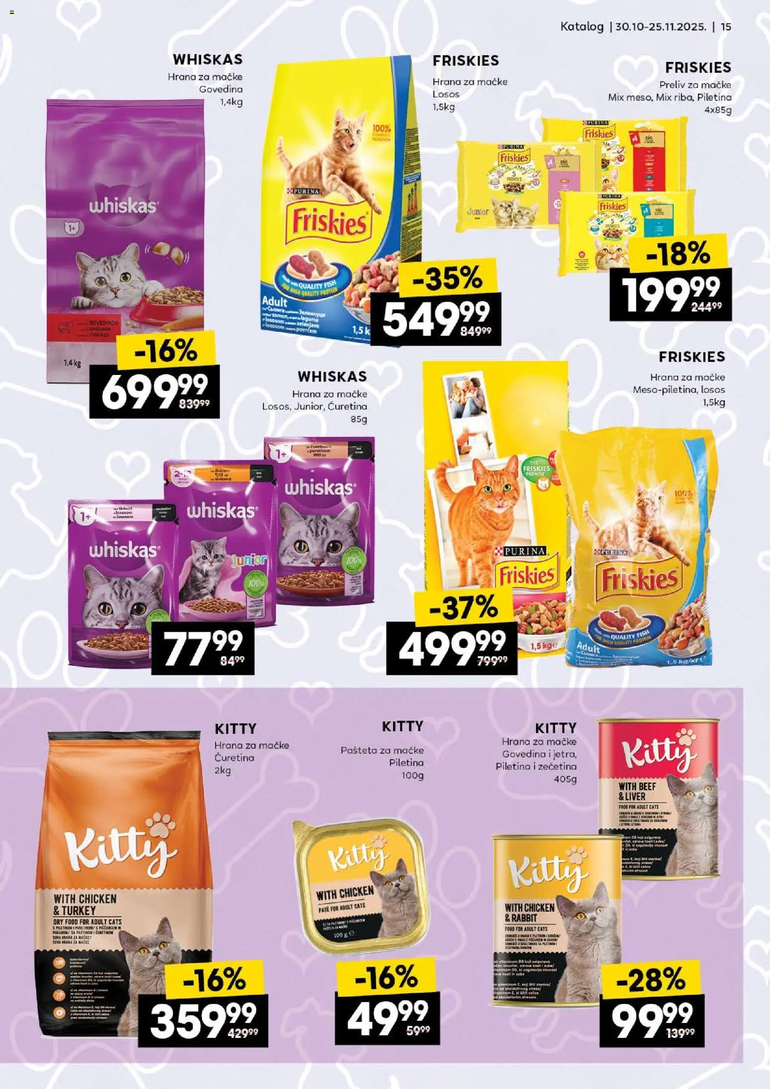Roda katalog - važi od 30.10.2025 | Strana: 15 | Proizvode: Govedina, Purina, Piletina, Whiskas
