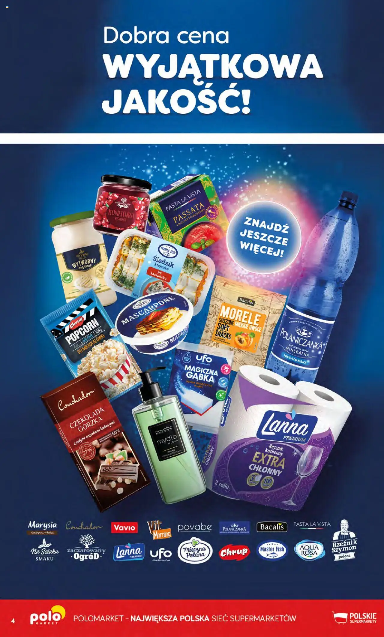 POLOmarket Gazetka od 17.09.2025 | Strona: 4 | Produkty: Czekolada gorzka, Czekolada, Mydło, Woda