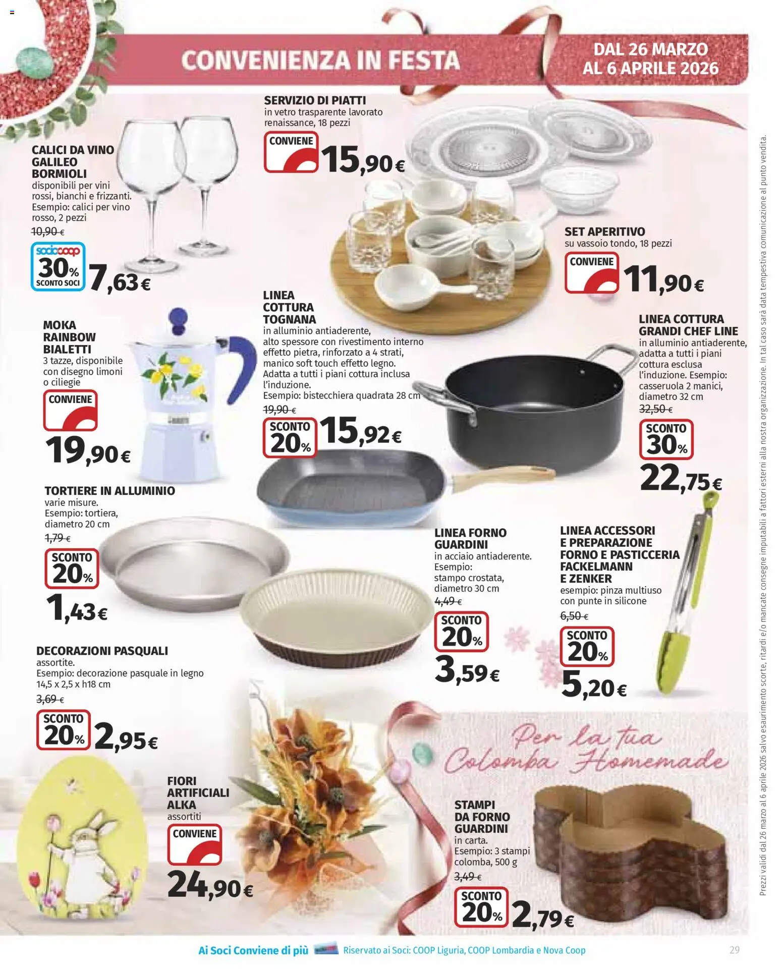 Volantino Ipercoop del 26.03.2026 | Pagina: 29 | Prodotti: Silicone, Forno, Alluminio, Vassoio