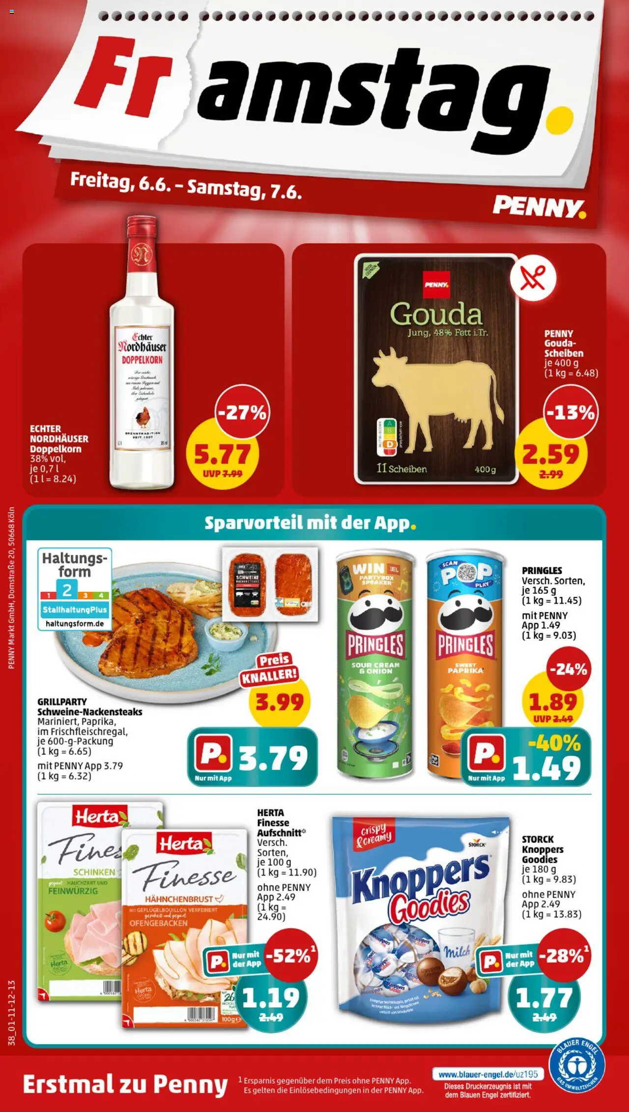Penny Prospekt 	 - gültig ab dem 02.06.2025 | Seite: 38 | Produkte: Milch, Gouda, Paprika, Knoppers