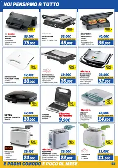 Anteprima del volantino Orizzonte Elettrodomestici catalogo valido a partire dal 01.11.2025 | Pagina: 65 | Prodotti: Pane, Tostiera, Bistecchiera, Pinze