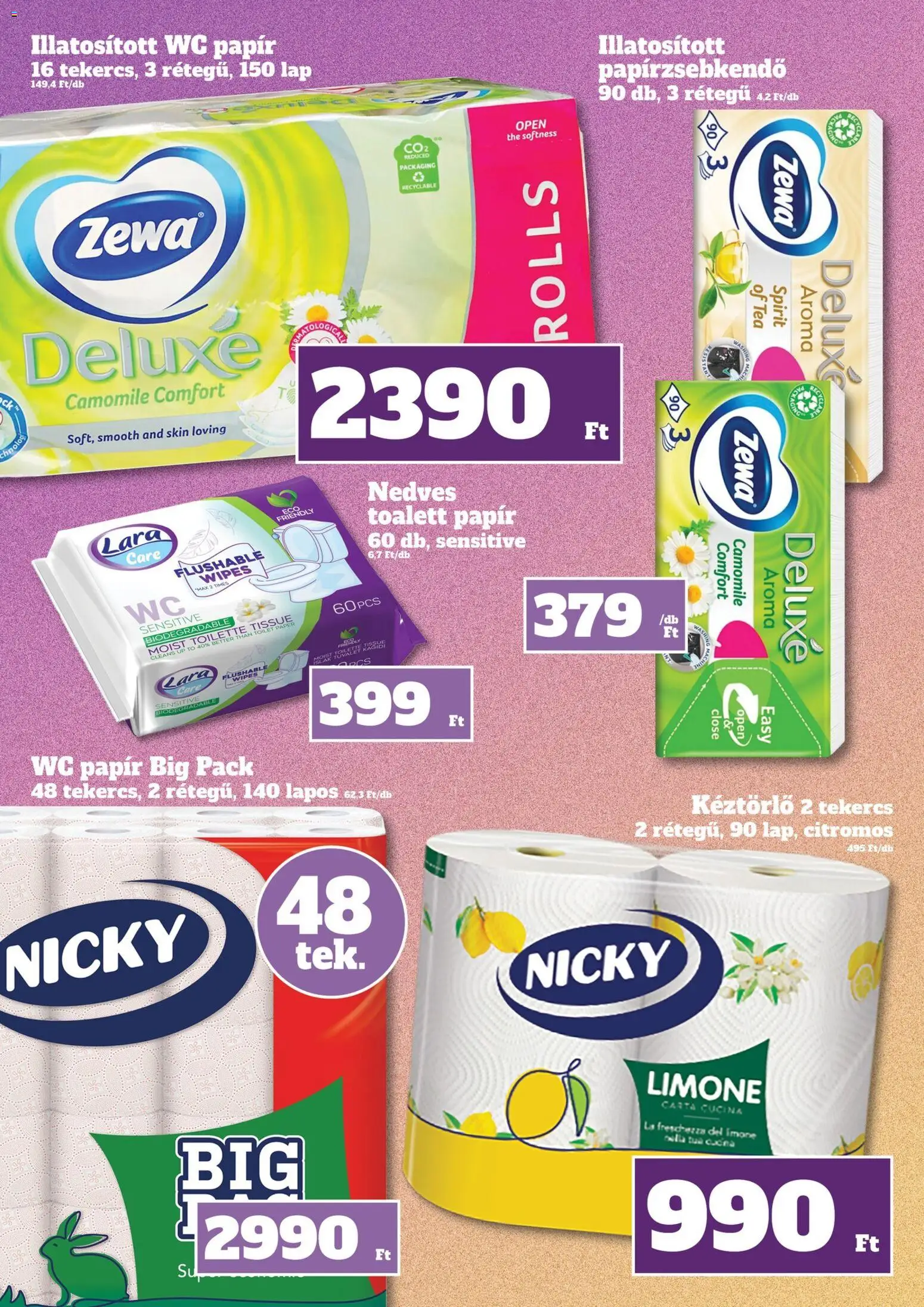 Family Diszkont akciós ujság - amely érvényes a következő dátumtól: 02.04.2026 | Oldal: 33 | Termékek: Papírzsebkendő, WC, Wc papir, Tea