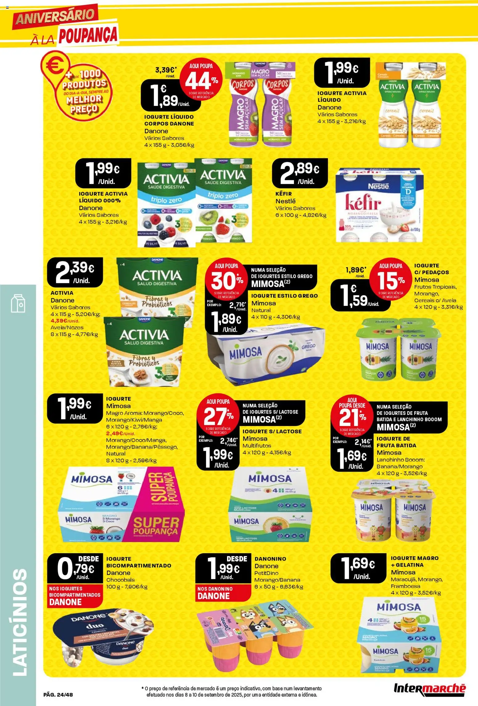 Intermarché folheto │ válido de 23.10.2025 | Página: 24 | Produtos: Probióticos, Base, Açúcar, Cereais
