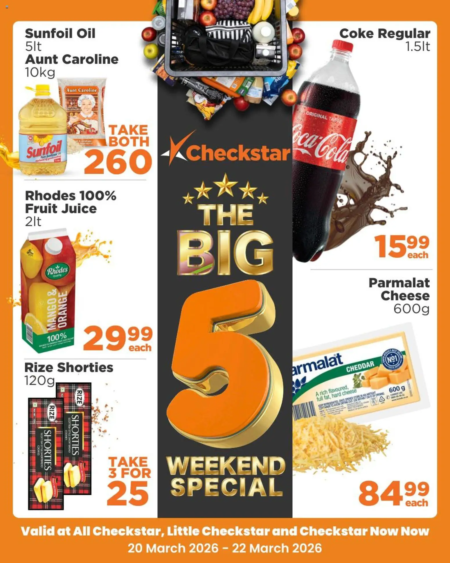 New Check Star catalogue – valid from 20.03.2026 | Page: 1 | Products: Coke, Oil, Fruit, Mango