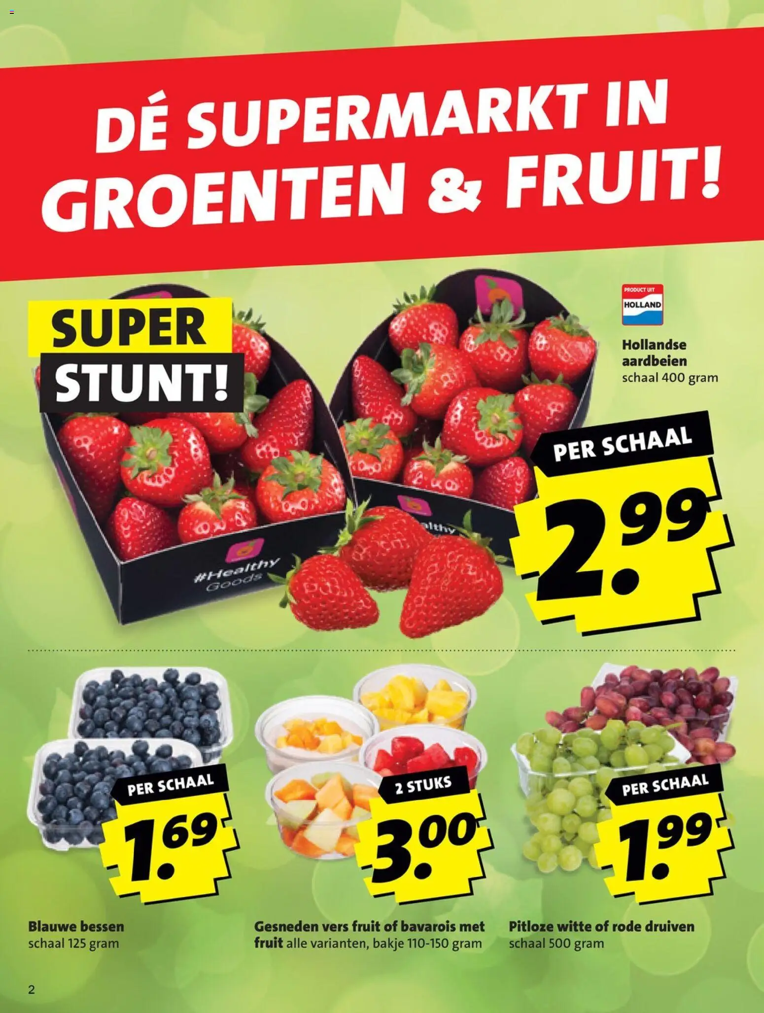 {H1} | Pagina: 2 | Producten: Aardbeien, Schaal, Fruit, Druiven